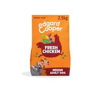 Edgard & Cooper Pienso para Perros Adultos Comida para Perros Seca Natural Sin Cereales 2.5kg Pollo Fresco, Fácil de digerir, Alimentación Sana Sabrosa y Equilibrada