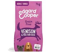 Edgard & Cooper, pienso sin cereales con venado y pato frescos para perros adultos - Saco de 7 Kg