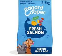 Edgard & Cooper Pienso para Perros Adultos Comida para Perros Seca Natural Sin Cereales Hipoalergenico 2.5kg Salmon Fresco, Fácil de digerir, Alimentación Sana Sabrosa y Equilibrada
