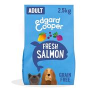 Edgard & Cooper Pienso para Perros Adultos Comida para Perros Seca Natural Sin Cereales Hipoalergenico 2.5kg Salmon Fresco, Fácil de digerir, Alimentación Sana Sabrosa y Equilibrada