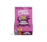 Edgard & Cooper Pienso Para Perros Adultos Grandes, Venado y Pato Fresco (12kg), Comida Perro Seca Sin Cereales, Hipoalergénica, Ingredientes Naturales, Con equilibrio de fibra añadido