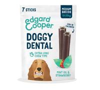 Edgard & Cooper Dental Sticks Menta y Fresa para Perros M - 7 sticks