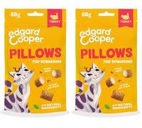 Edgard & Cooper premios Naturales para Gatos, bocaditos de Pavo (1x60g), hipoalergénicas, Carne Fresca, sin Cereales, Menos de 2kcal por Premio, Ingredientes Naturales y sin azúcares añadidos.