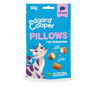 Edgard & Cooper premios Naturales para Gatos, bocaditos de salmón (1x60g), con Carne Fresca, sin Cereales, Menos de 2 kcal por premios, Ingredientes Naturales y sin azúcares añadidos.