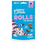 Edgard & Cooper premios Naturales para Gatos, rollitos de salmón y Pollo (1x45g), sin Cereales y con Carne Fresca, Ricos en proteínas, Cazar, Ingredientes Naturales y sin azúcares añadidos.