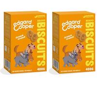 Edgard Cooper Premios para Perros, (Plátano, 1 x 400g), Galletas para Premiar, Sin Cereales, premios para Perros Veganos, bocaditos para Entrenamiento llenos de Fruta Fresca (Paquete de 2)