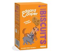 Edgard Cooper Premios para Perros, (Pollo, 1 x 400g), Galletas para Premiar, Sin Cereales, Rico en proteína y Carne Fresca, Llena de aminoácidos Esenciales para un estómago Sano