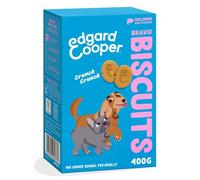 Edgard Cooper Premios para Perros, (Salmón & Pollo, 1 x 400g), Galletas para Premiar, Sin Cereales, Rico en proteína y Carne Fresca, Llena de aminoácidos Esenciales para un estómago Sano