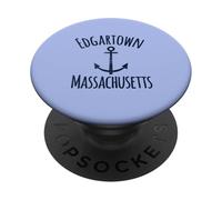 Edgartown Martha's Vineyard - Ancla náutica para Barco PopSockets PopGrip Adhesivo
