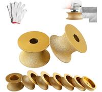 Edge Diamond Grinding Wheel, Profile Hand Diamond Wheel, Round DiamondGrinding Cup WheelGrinder Disc Cutter Tool, Granite Edge GrindingWheel for Angle Grinder, Tile, Stone (45mm)