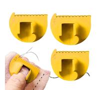 Edge Lock, 2/3/4 mm Edge Lock Sewing Gauge Needle Gauge Ruler, Multifunction Quilting Ruler with Thumb Guide, Knitting Needle Measuring Tool for Women, Beginners, Home