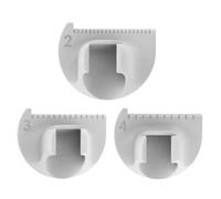 Edge Lock and Sewing Gauge, 2/3/4mm Edge Stitching Template Quilting Ruler, Multifunction Fabric Measuring Tool with Thumb Guide for Straight Curved Seam Alignment Sewings Projects