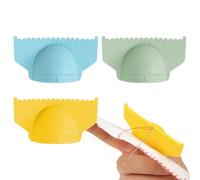 Edge Lock, regla de dedo con plantilla de costura de 3/4 mm, regla de dedo de silicona, aguja de tejer multifunción para máquina con costuras rectas y curvadas