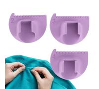 Edge Lock Ruler - 2 3 4mm Sewing Templates for Quilters, Finger Measuring Guide with Sturdy Crafting Design, Multifunction Quilting Tool, Ideal for Collars Cuffs Curved Seams