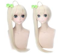 Edge of the sky Kasuga no dome sister summer festival yukata kimono single ponytail cos wig beige dorado