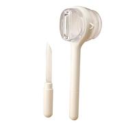 Edge Peeler, Ergonomic Grip Vegetable Tool, 7x2 Inches Fruit Peeler with Storage Box, Stainless Steel Blade Cutter, Kitchen Gadget with Sleek Style, Produce Prep Tool for Home Cooking