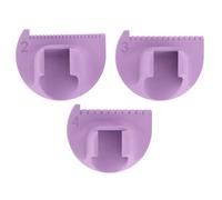 Edge Stitching Tool, Edge Lock Gauge, Sewing Template Set, 3 Piece Measuring Guide, Thumb Ruler for Quilting, Hemming, Crafts, Straight, Curved, Seams Use, Measurement Tools