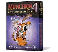 Edge Studio | Munchkin 4: ¡Que locura de montura! |Expansión | Mata a los monstruos, Roba el tesoro, Apuñala a tus amigos | A Partir de 10 Años | De 3 a 6 Jugadores | 60 Minutos por Partida | Español