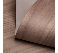 Edge Supply Ultra Flex - Hoja de chapa de madera de nogal de corte plano, 24 x 96 pulgadas, no pegada, parte trasera de papel de 10 mil, cara de chapa de grado "A", hoja de chapa de roble fácil de