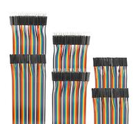 EDGELEC 120pcs Dupont Wire 10cm 15cm 20cm 30cm 40cm 50cm 100cm opcional Breadboard Jumper Wires Surtido Kit Macho a Hembra Macho a Hembra Hembra a Hembra Cable de cinta multicolor