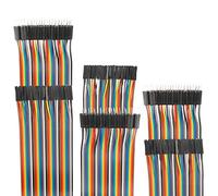 EDGELEC 120 unids 40 cm Dupont Wire macho a hembra Breadboard Jumper Wires 3.9 "1pin-1pin 2.54mm Conector para DIY Arduino Raspberry PI 10 15 20 30 40 50 100cm Opcional Multicolores Cinta Cables
