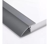 Edging Trim Strip Flooring Transition Strips Carpet to Wood, Edge Decoration Wood to Laminate, Cuttable & Dirt-Resistant(Dark Grey)
