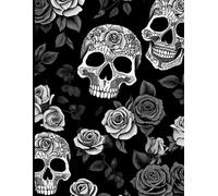 Edgy Black Aesthetic Notebook: Rose | Skull | Fantasy | Gothic | Journal