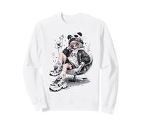 Edgy Panda Streetwear Anime Girl Kawaii Arte Urbano Sudadera