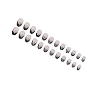 Edgy Sweet Black Silver, moderno diseño gótico, fácil de usar, falso para festivales de música, eventos de trabajo, plata negra francesa