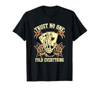 Edgy Traditional Tattoo Poker Confía en Nadie Camiseta