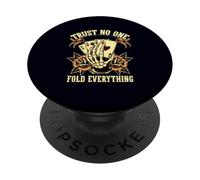 Edgy Traditional Tattoo Poker Confía en Nadie PopSockets PopGrip Adhesivo