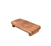 EDHAS Bandeja dispensadora de jabón decorativa de madera de acacia para exhibición rústica en cocina y baño (22,86 cm x 10,16 cm x 3,81 cm)
