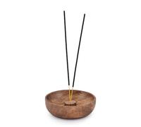 EDHAS Quemador de incienso, cuenco de ceniza para decoración del hogar, meditación, yoga (5 x 5 x 1.5 pulgadas)