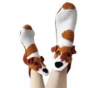 Edhomenn Calcetines de Navidad para mujer, calcetines lindos de dibujos animados 3D, calcetines de animal novedosos de punto, accesorio cálido de ropa de invierno, Altoa única