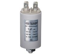 EDI-TRONIC condensador de arranque de motor 1µF 450V con conector plano de 6,3 mm M8