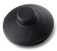 edi-tronic Interruptor de pie redondo negro 2 A 250 V lámpara de pie interruptor pedal interruptor interruptor pedal interruptor