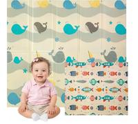 Edibaby, Alfombra Bebé Acolchada Plegable, Diseño Infantil, Colchoneta de Juegos para Suelo, Reversible, XPE, Tapete Baby Play Mat (Ocean | 180 x 150 | 1 cm)