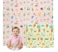 Edibaby, Alfombra Bebé Acolchada Plegable, Diseño Infantil, Colchoneta de Juegos para Suelo, Reversible, XPE, Tapete Baby Play Mat (Native | 180x150 | 1 cm)