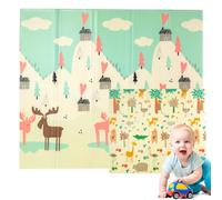 Edibaby, Alfombra Bebé Acolchada Plegable, Diseño Infantil, Colchoneta de Juegos para Suelo, Reversible, XPE, Tapete Baby Play Mat (Love | 200x180 | 1.5 cm)