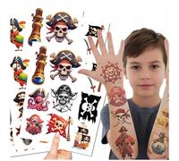 EDIBAZZAR Tatuajes temporales piratas niños 20 hojas