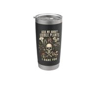 Edible Plants Dark Humor Poison Garden Funny Botanical Humor Vaso térmico de acero inoxidable de doble pared