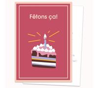 Edición Colibrí Lovingly Mum Birthday Invitation Cards - Congratulations, Dear Mama! Juego de 10 tarjetas planas (A6) - Back for Writing on