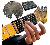 Edición de lujo con funda para aprender guitarra en minutos Card Chords (se adapta a todas las guitarras). Las cuerdas de guitarra te permiten tocar la guitarra acústica o eléctrica mientras la