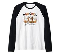 Edición de otoño de Boo Crew, Lindos Fantasmas y Divertidos Halloween Camiseta Manga Raglan