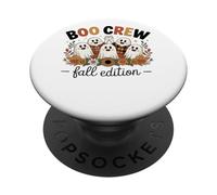 Edición de otoño de Boo Crew, Lindos Fantasmas y Divertidos Halloween PopSockets PopGrip Adhesivo