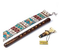 Edición especial armenia de Duduk - Yerevan 2800th cumpleaños - hecho a mano de Armenia con instrucciones de juego - Oboe flaute Balaban Woodwind Instrumento Apricot Madera - Caja de regalo nacional