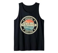 Edición Especial de Matteo Funny Digo el Primer Nombre Camiseta sin Mangas