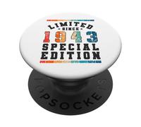 Edición Especial Limitada Birthday Born in 1943 PopSockets PopGrip Adhesivo