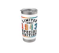 Edición especial limitada Birthday Born in 1943 Vaso térmico de acero inoxidable de doble pared