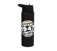 Edición especial limitada Birthday Born in 1947 Stainless Steel Insulated Water Bottle